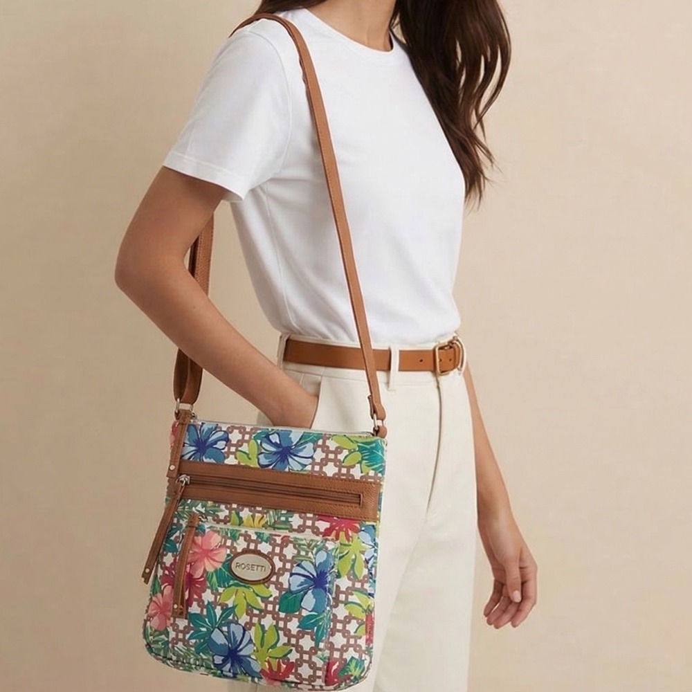 Rosetti Women's Floral Crossbody‎ Bag Multicolor Casual Adjustable Strap